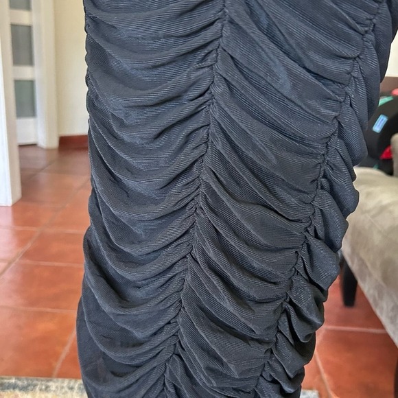Astr the label black mesh bodycon black dress women’s size medium - Picture 6 of 6